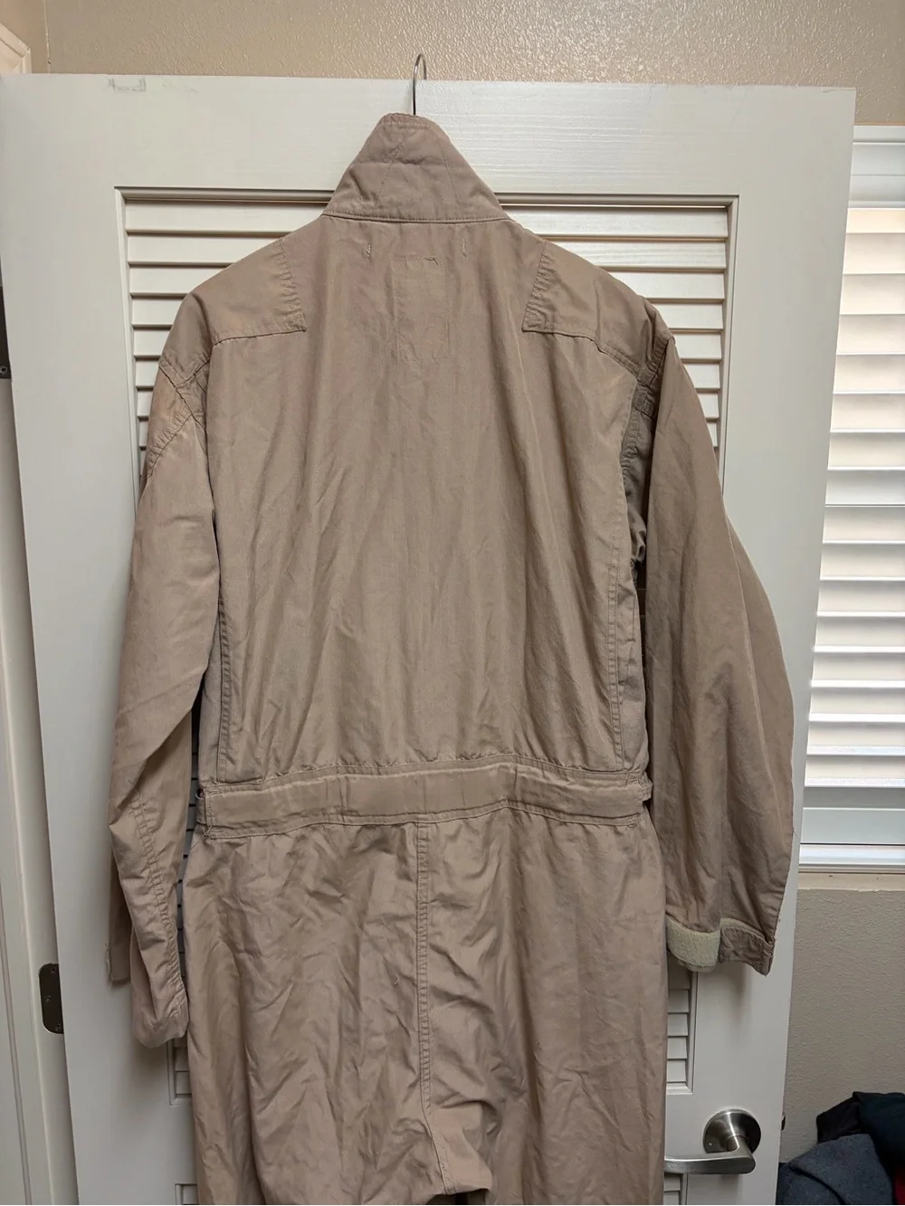 US Military Flight Suit Coveralls Tan Nomex 48L Pilot Aircrew Flyers USA VTG
